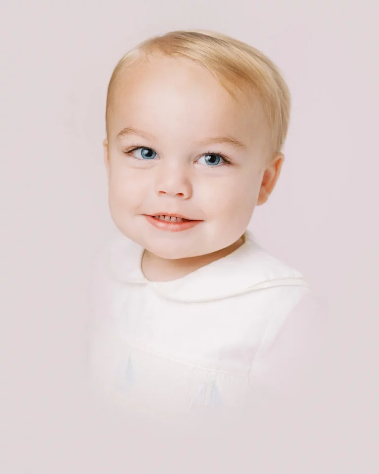 Heirloom portrait of a toddler